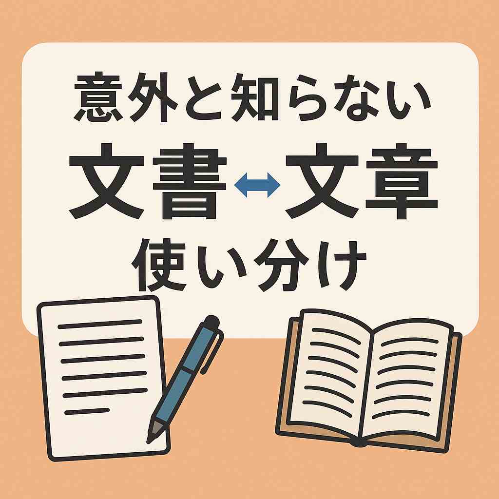 文書と文章