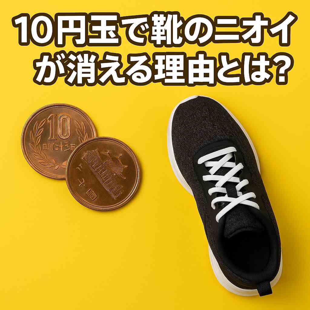 10円玉と靴