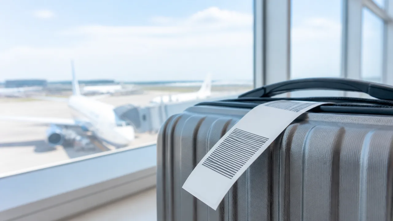 飛行機の手荷物タグ、バーコードには何が書いてある?見方を解説