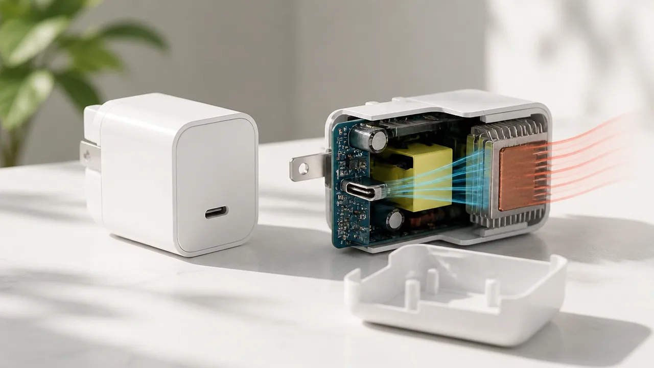 GaN充電器が高出力なのに小さいのはなぜ?仕組みをやさしく解説