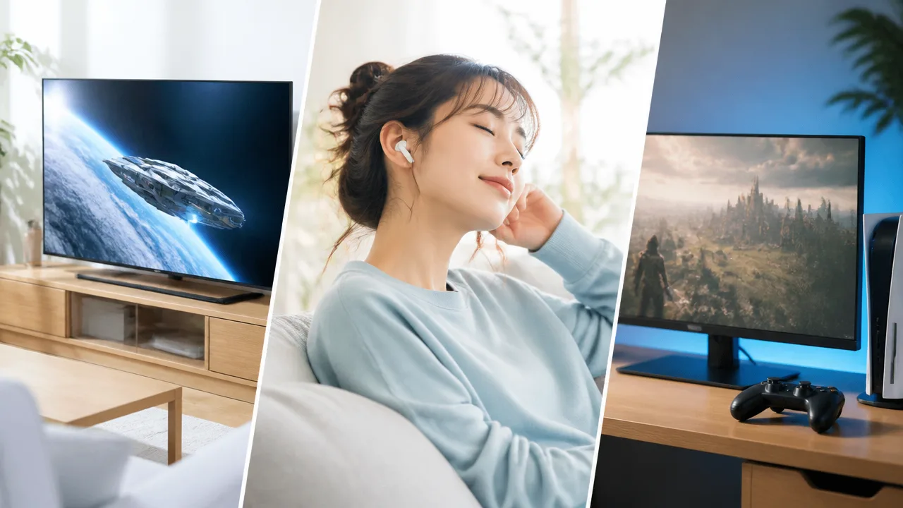 空間オーディオはイヤホン2つでなぜ360度に聞こえる?仕組みを解説