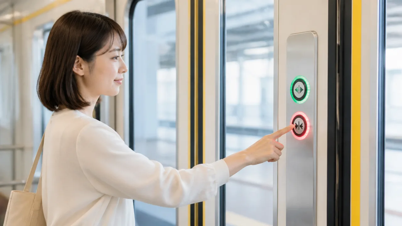電車のドアにボタンがあるのはなぜ?仕組みと使い方をわかりやすく解説