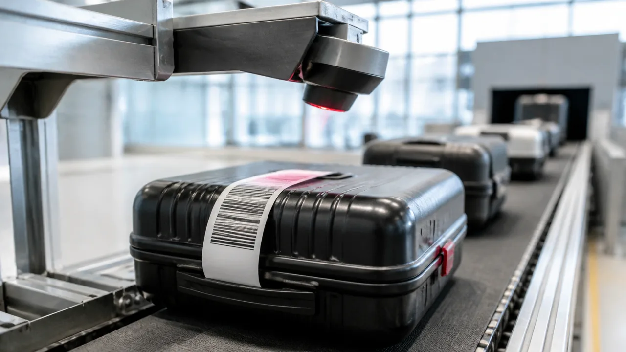 飛行機の手荷物タグ、バーコードには何が書いてある?見方を解説