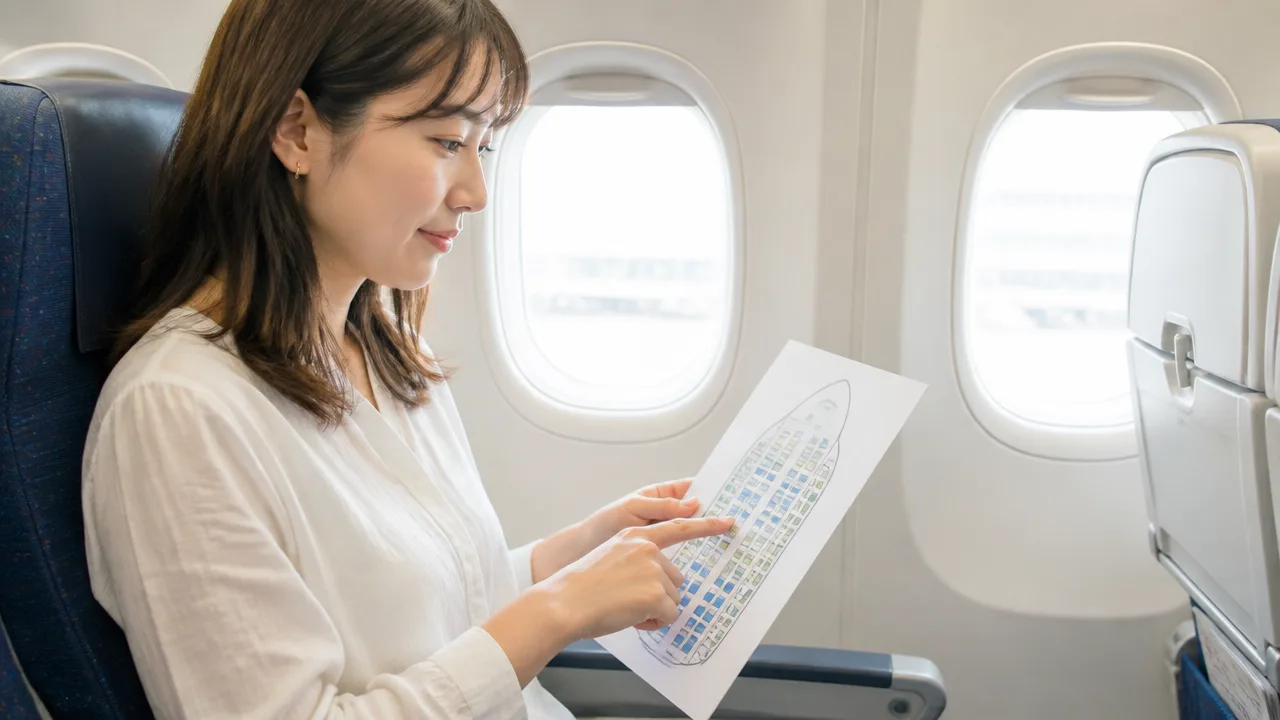 飛行機の座席にI列がないのはなぜ？理由と座席表の見方を解説