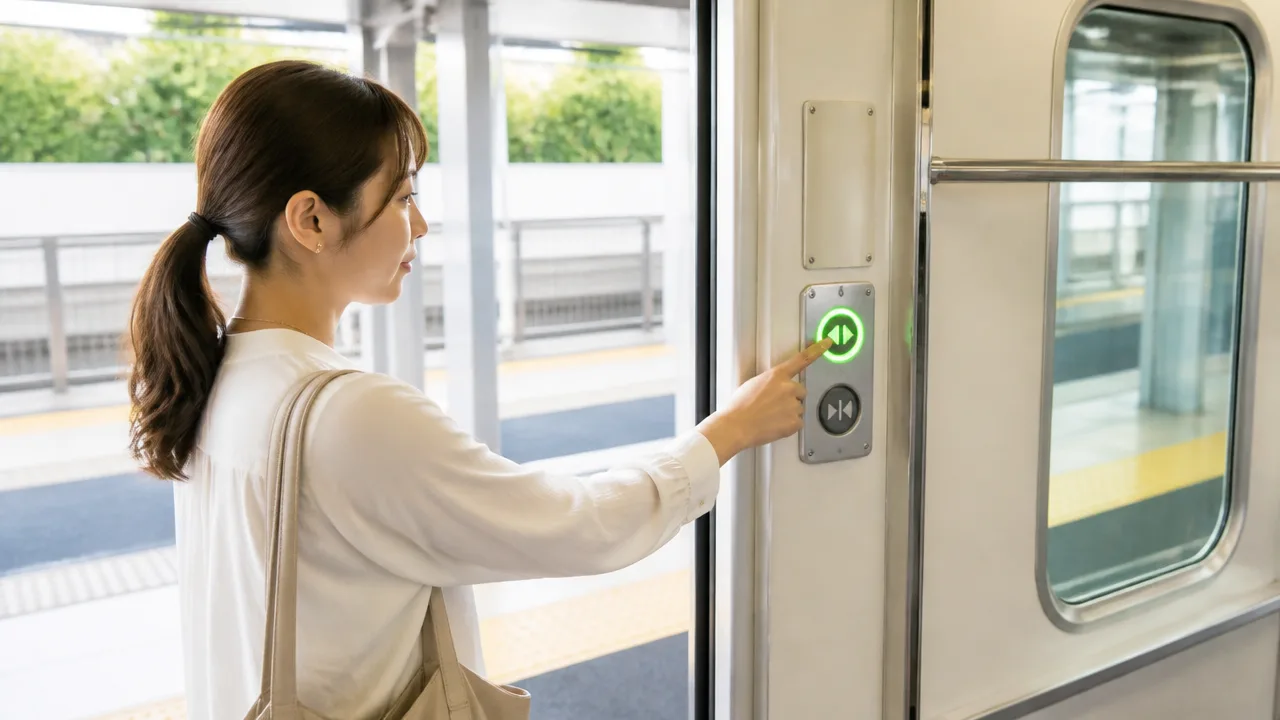 電車のドアにボタンがあるのはなぜ?仕組みと使い方をわかりやすく解説