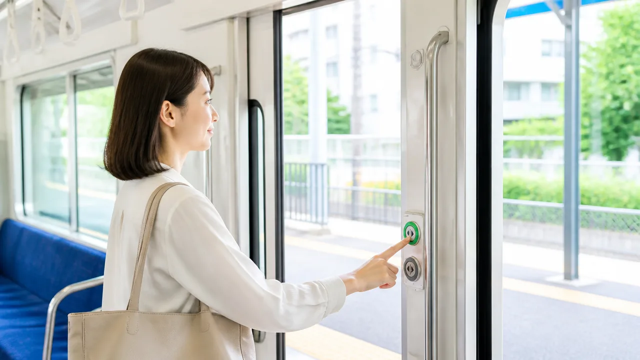電車のドアにボタンがあるのはなぜ?仕組みと使い方をわかりやすく解説