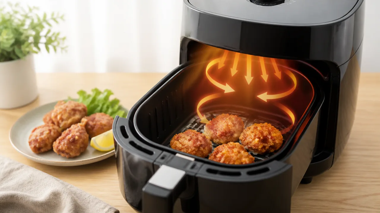 ノンフライヤーは油なしでなぜ揚がる?仕組みとおいしく作るコツ