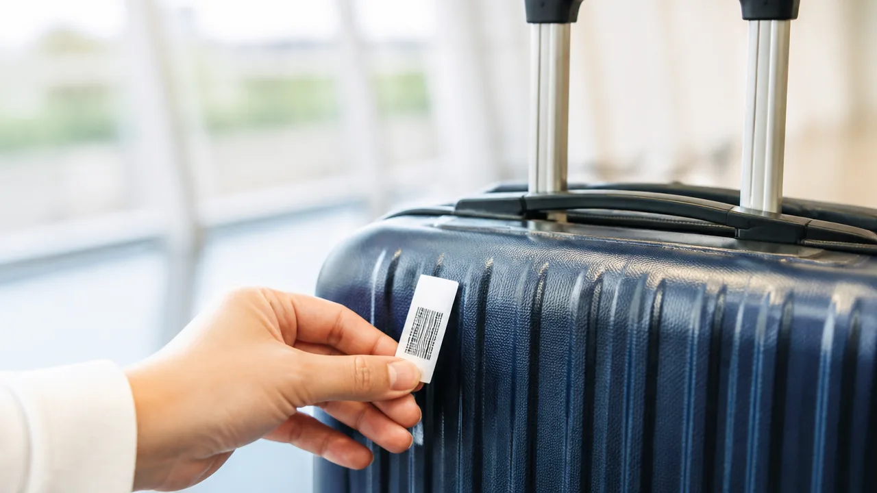 飛行機の手荷物タグ、バーコードには何が書いてある?見方を解説