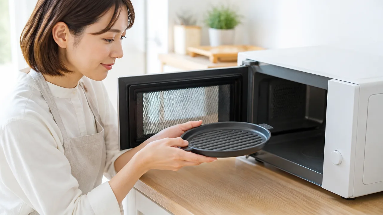 電子レンジ用の焼き目がつく調理プレートはなぜ焼ける?仕組みを解説