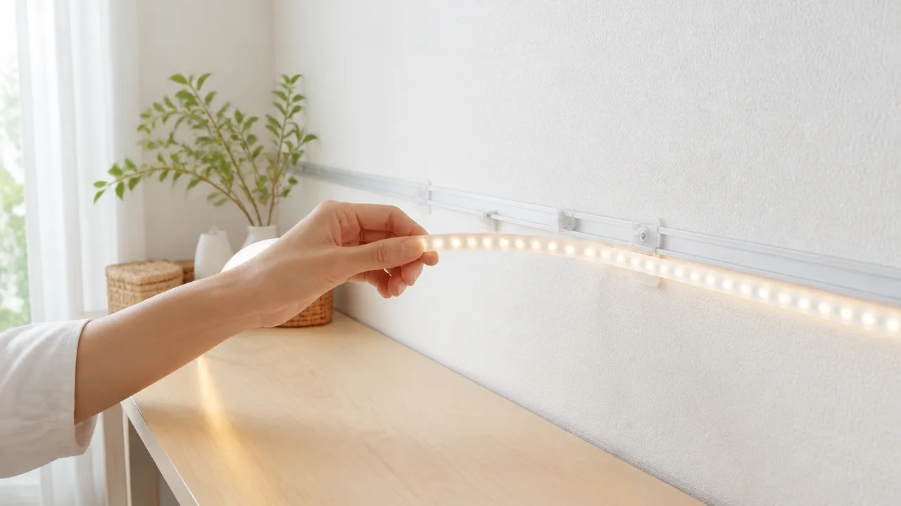 LEDテープライトが壁から剥がれる原因は?賃貸での取り付け方と対策