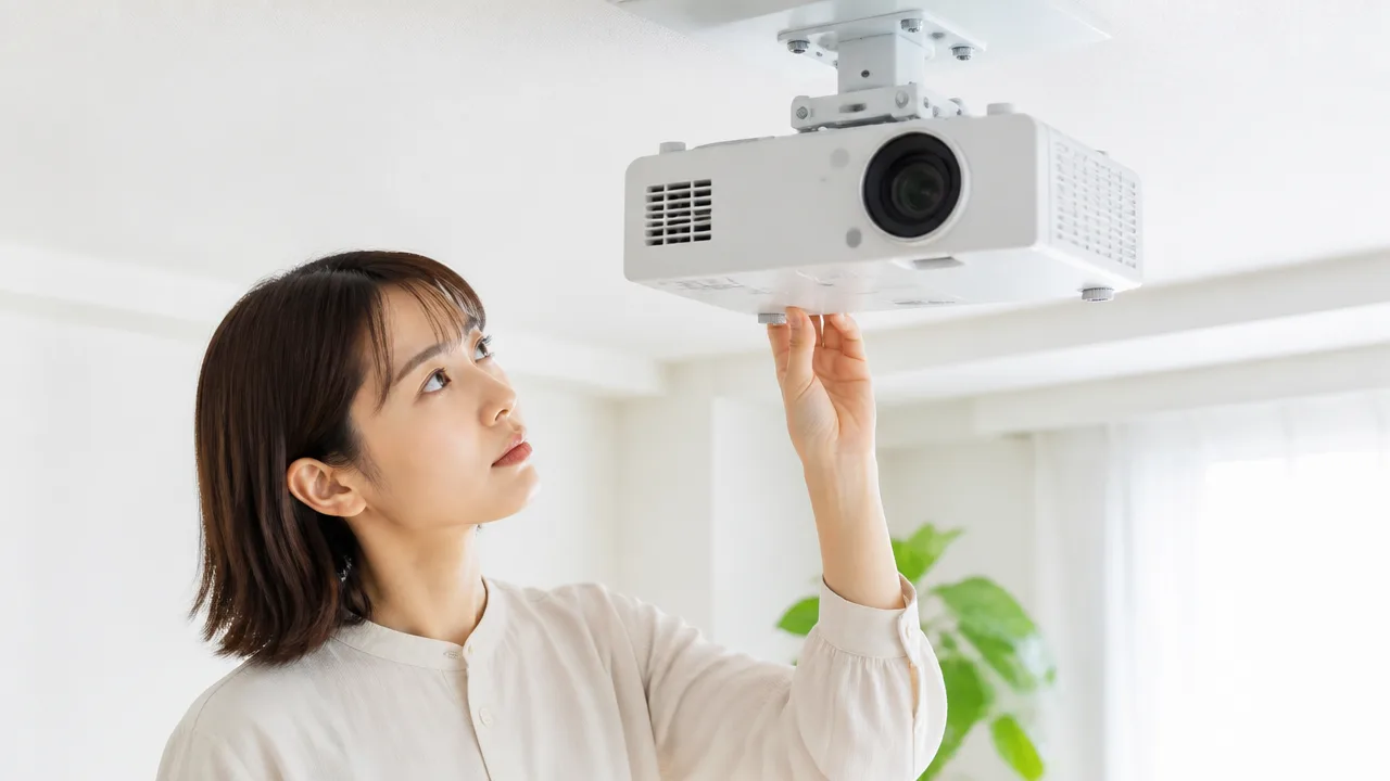 プロジェクターの天井投影でピントが合わない原因と対処法