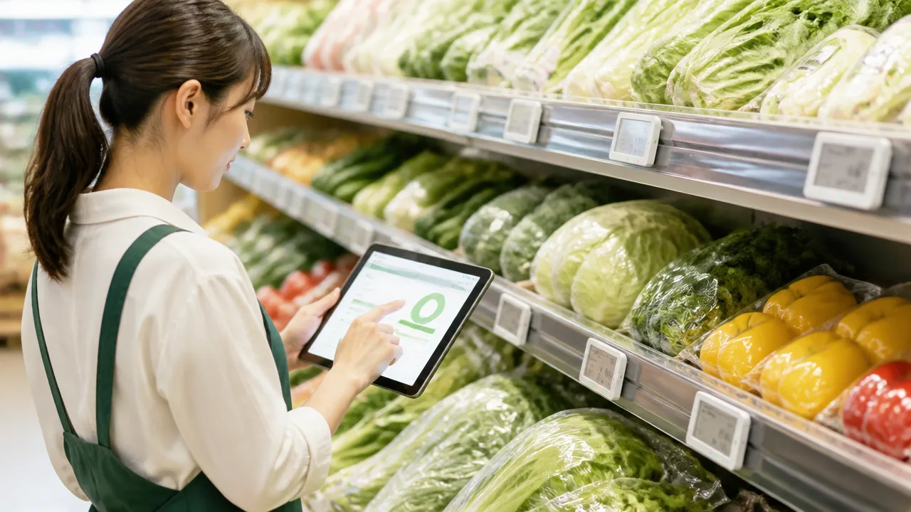 スーパーの電子値札で価格を一斉変更できる仕組みを解説