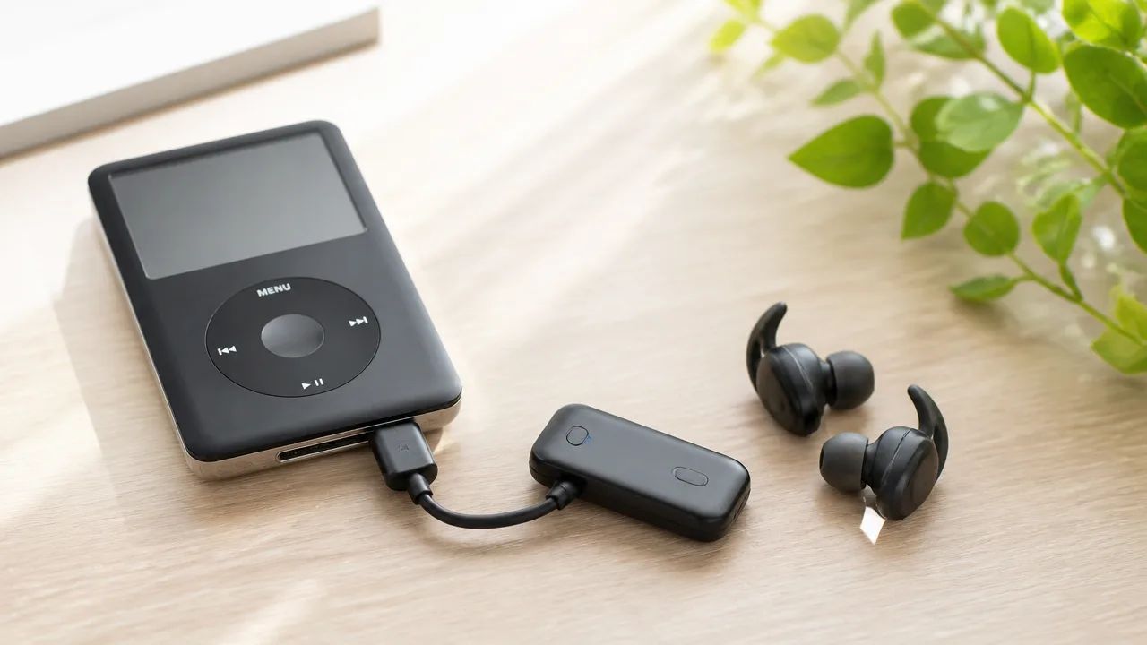 古いiPod classicでBluetoothイヤホンを使う方法と注意点