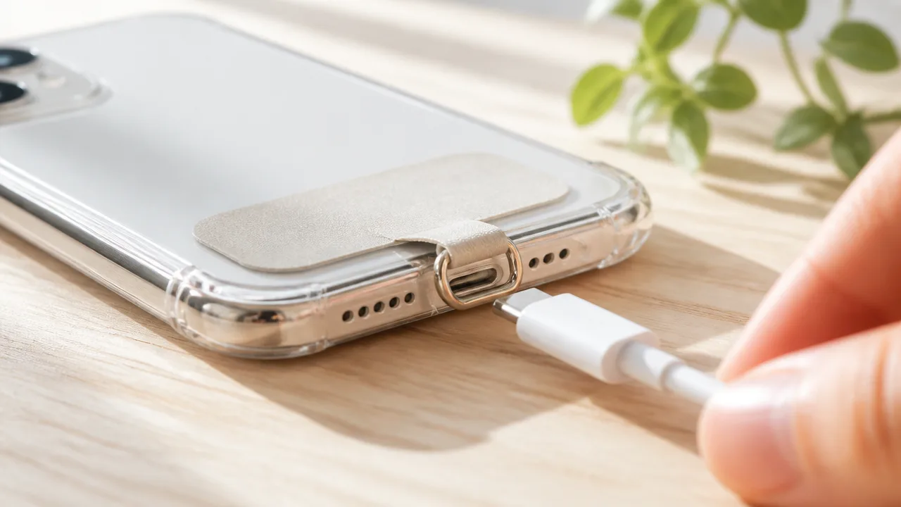 スマホストラップホルダーで充電ケーブルが差さらない原因と対処法