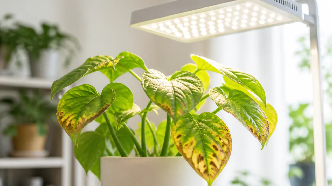 植物育成LEDで葉焼けすることはある?適切な距離と照射時間を解説