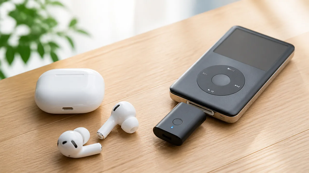 古いiPod classicでBluetoothイヤホンを使う方法と注意点