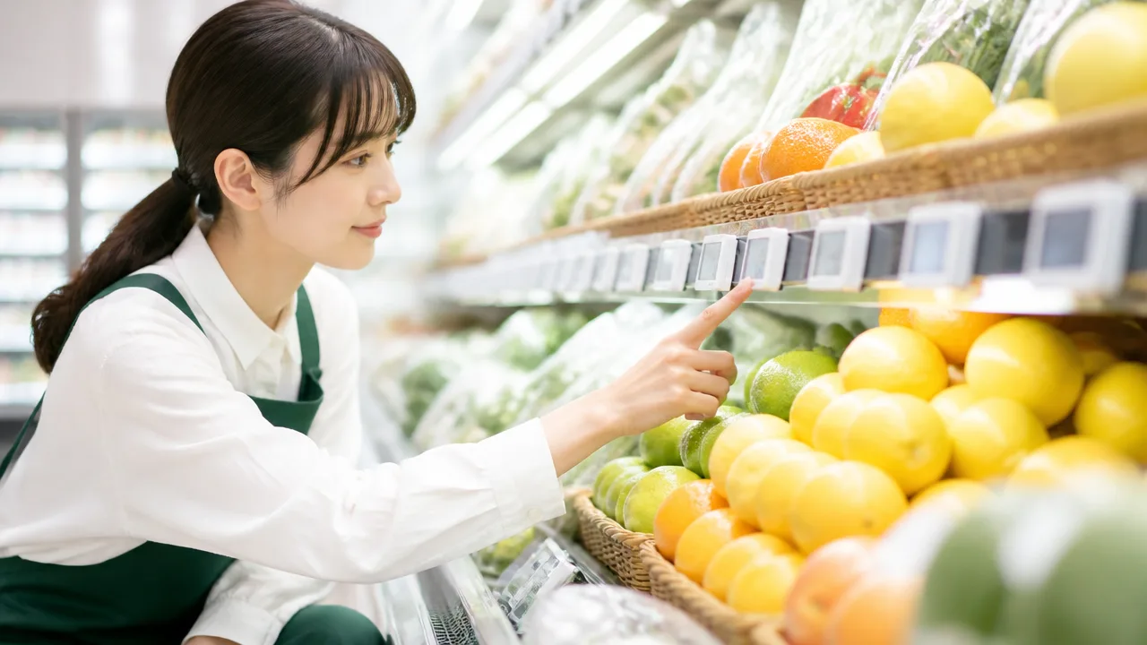 スーパーの電子値札で価格を一斉変更できる仕組みを解説