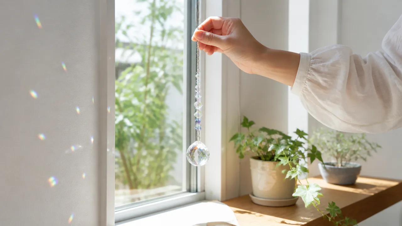 サンキャッチャーで虹が出ないのはなぜ?窓の向きと吊るす位置のコツ