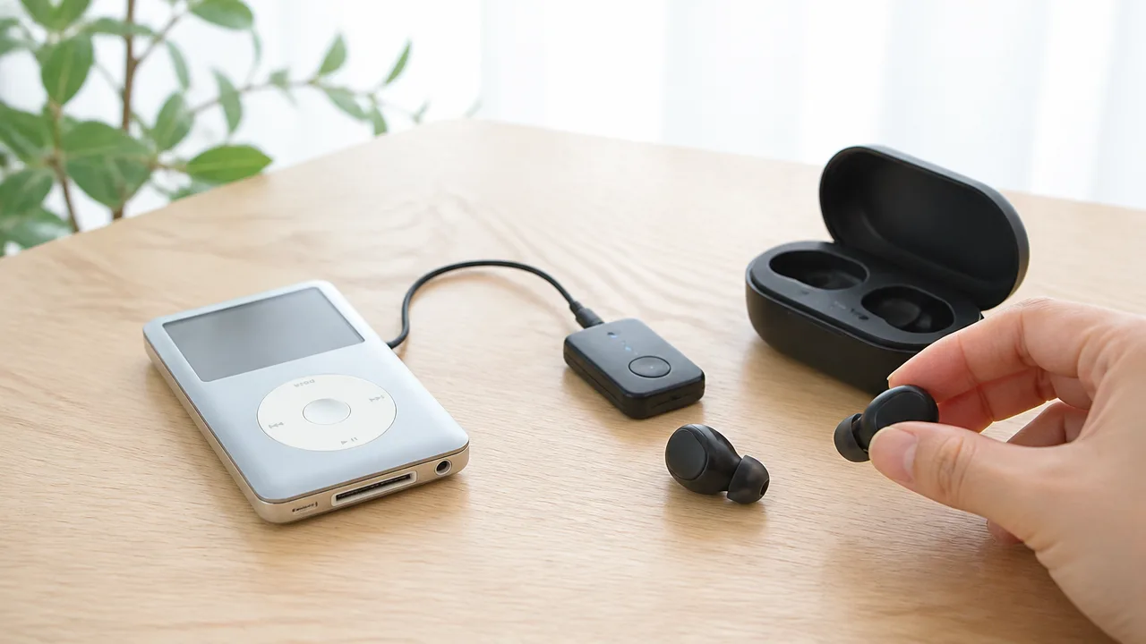 古いiPod classicでBluetoothイヤホンを使う方法と注意点