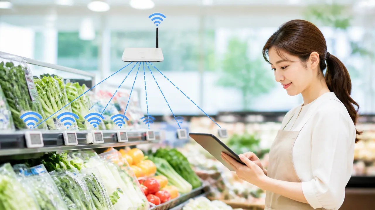 スーパーの電子値札で価格を一斉変更できる仕組みを解説