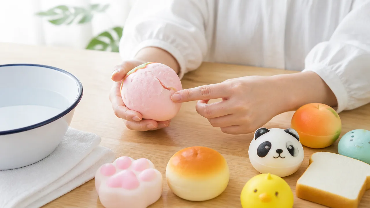 スクイーズがベタベタする原因は?正しい洗い方と復活させる方法