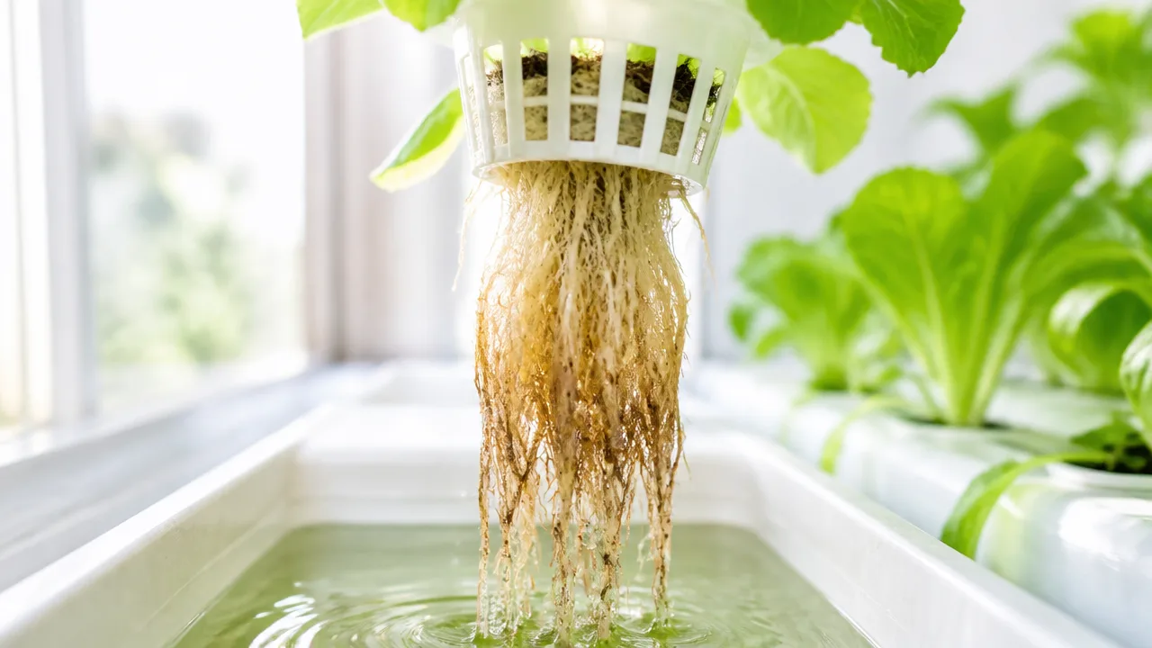 水耕栽培の根が茶色くなるのはなぜ？根腐れとの見分け方と対策を解説