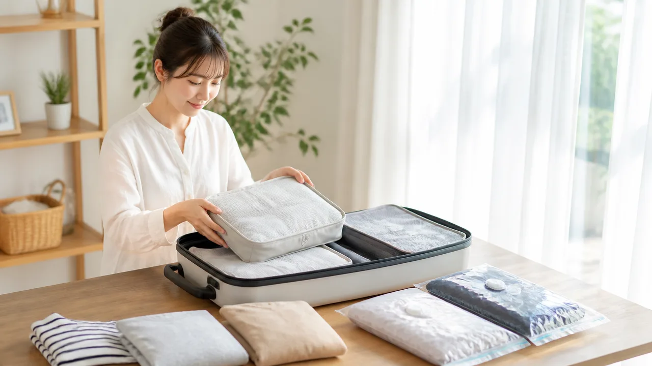 旅行用圧縮ポーチと圧縮袋の違いは?服のシワ・圧縮率・使い勝手を比較