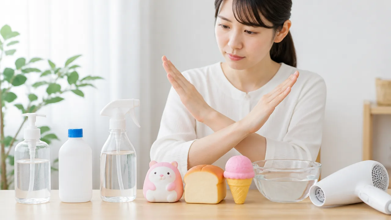 スクイーズがベタベタする原因は?正しい洗い方と復活させる方法