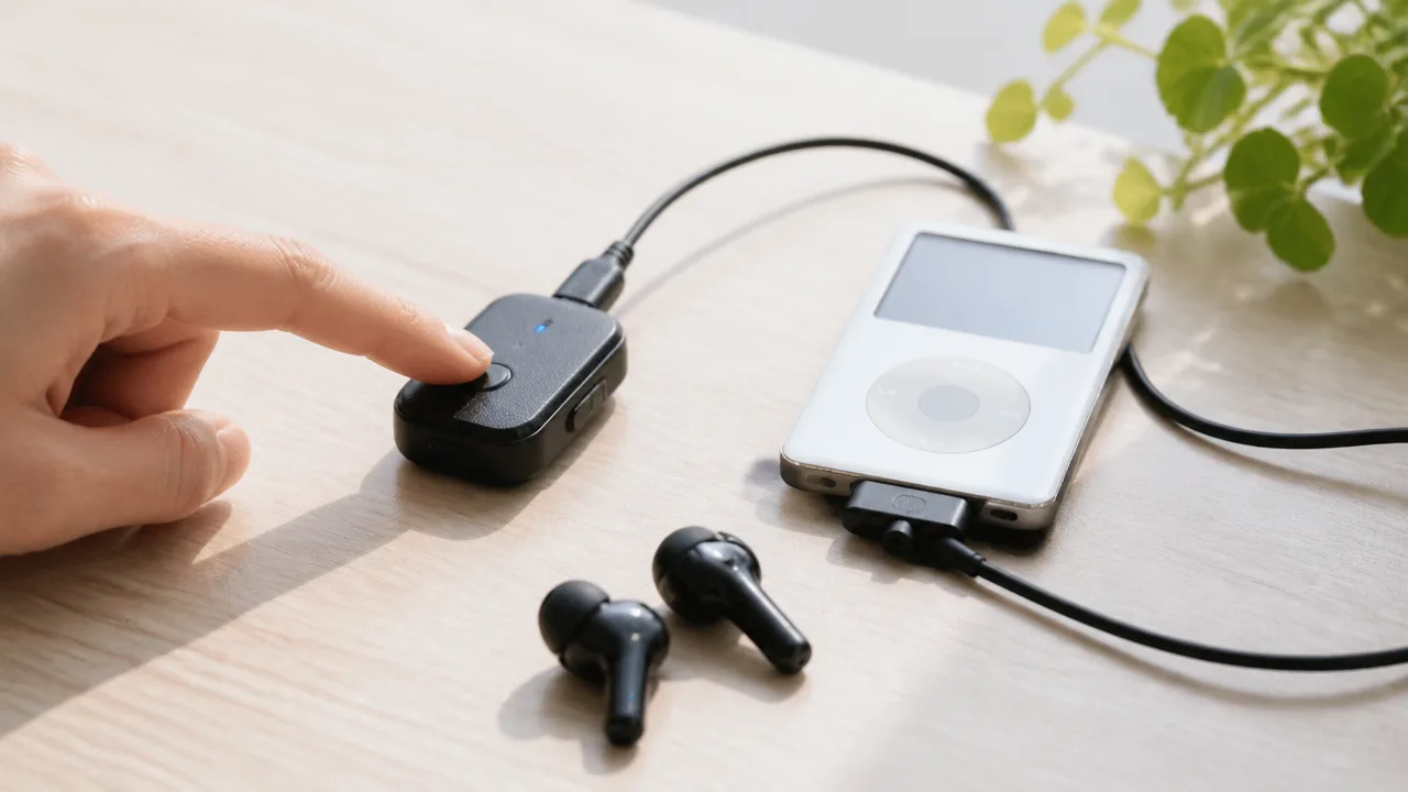 古いiPod classicでBluetoothイヤホンを使う方法と注意点