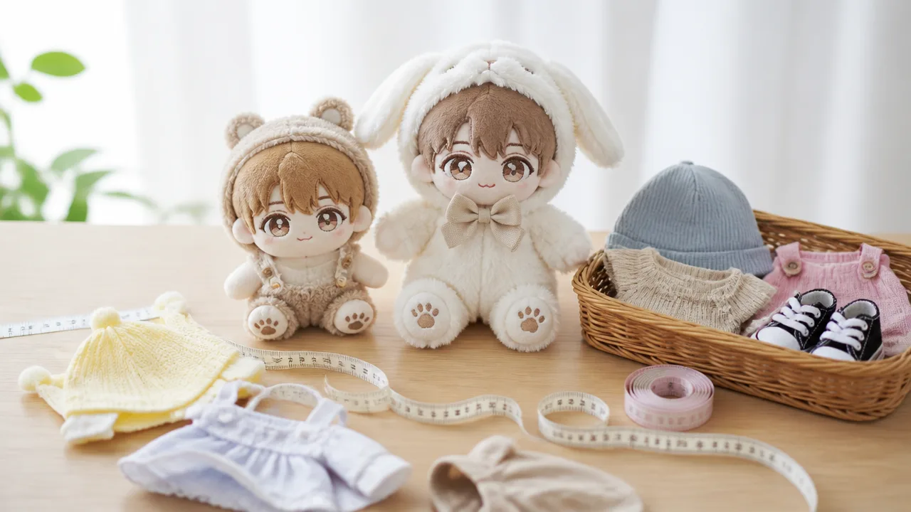 ぬいぐるみの洋服サイズは?15cm・20cm別の測り方ガイド