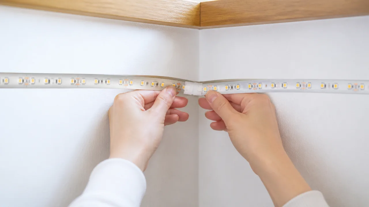LEDテープライトが壁から剥がれる原因は?賃貸での取り付け方と対策