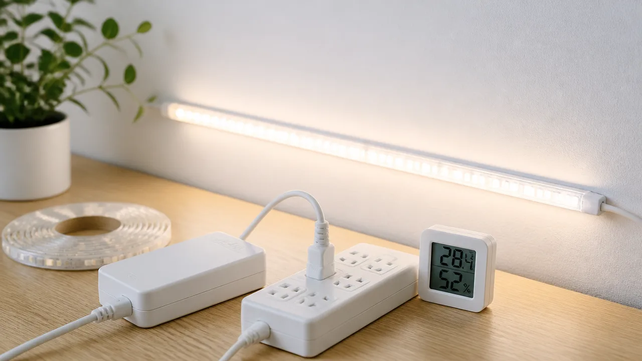 LEDテープライトが壁から剥がれる原因は?賃貸での取り付け方と対策