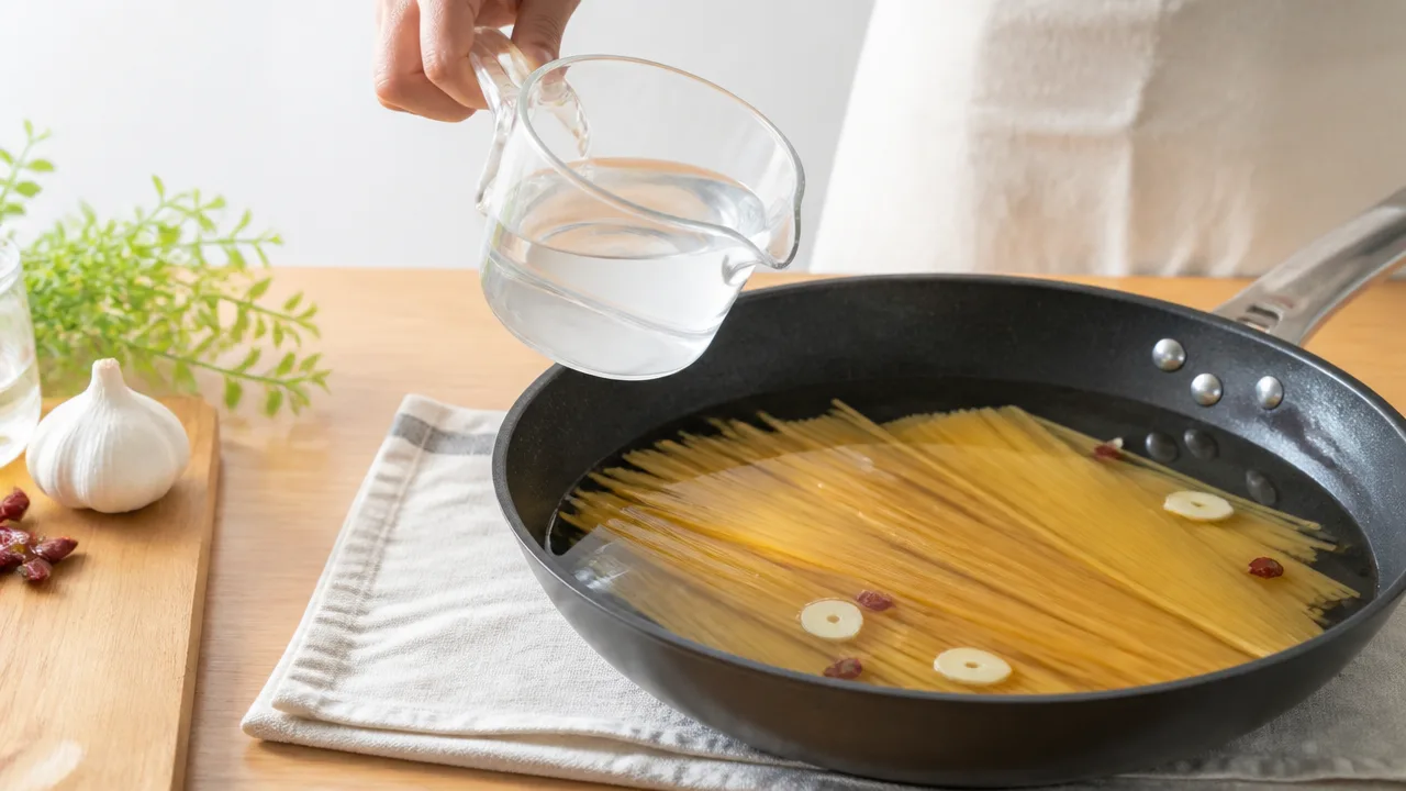 ワンパンパスタが少ない水で茹でられるのはなぜ？理由とコツ
