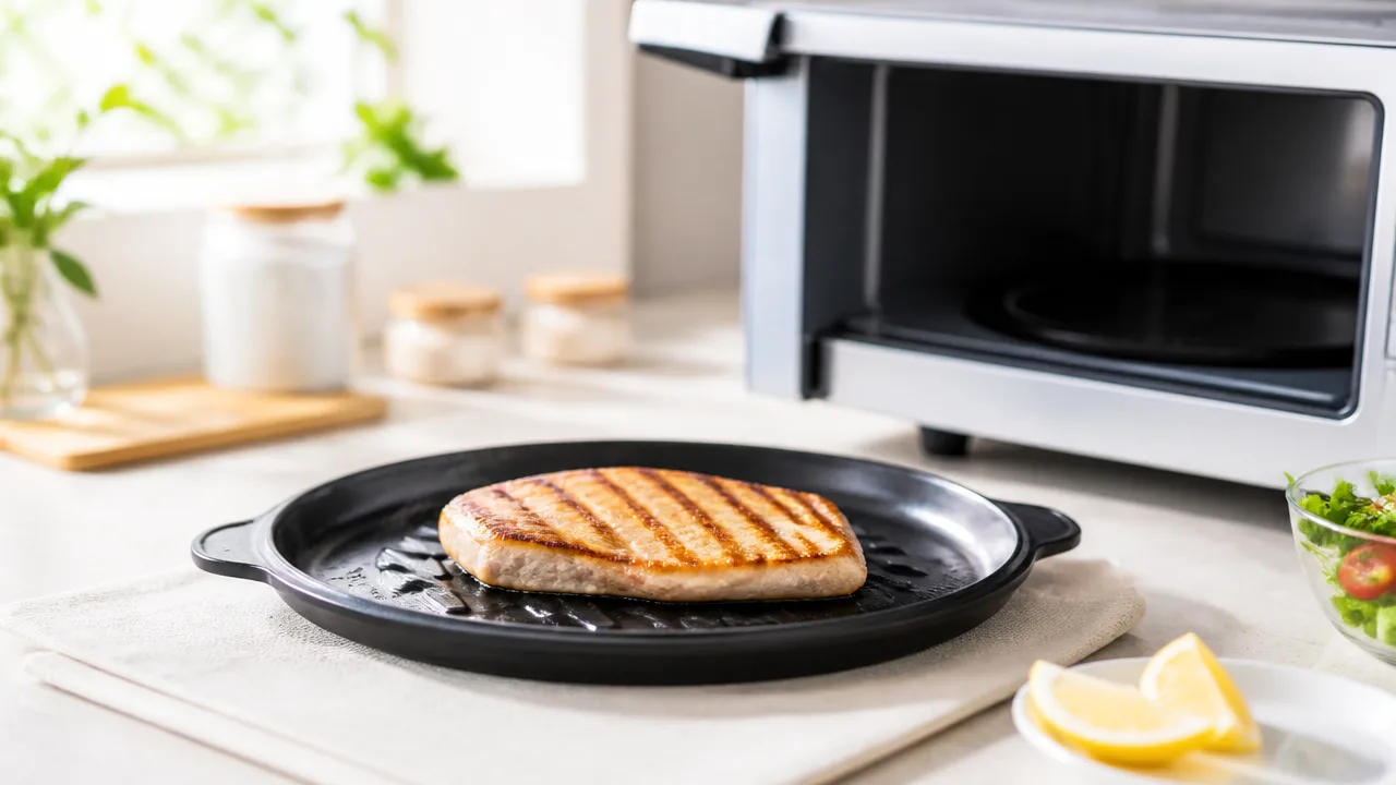 電子レンジ用の焼き目がつく調理プレートはなぜ焼ける?仕組みを解説