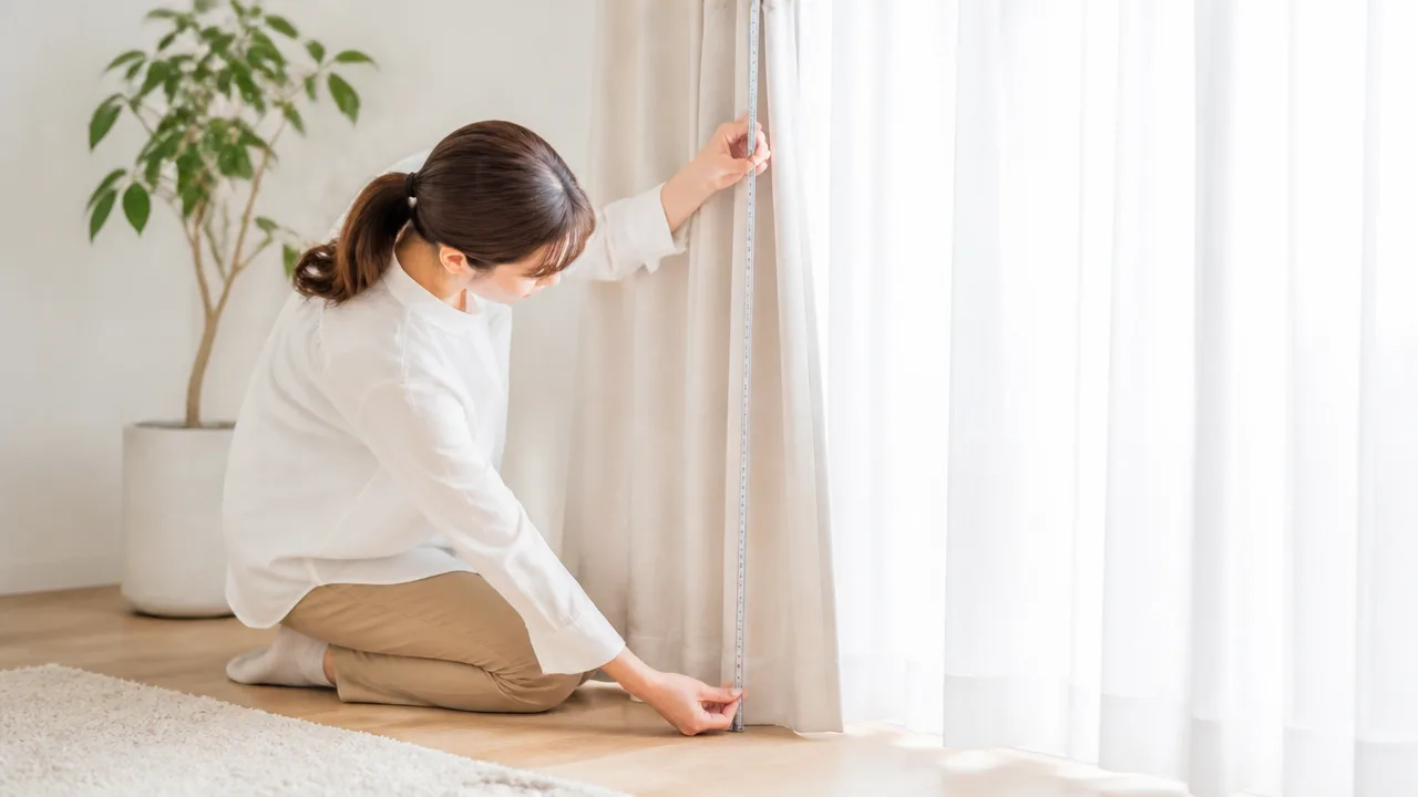 断熱カーテンの裾を床につける効果は?長さの目安も解説