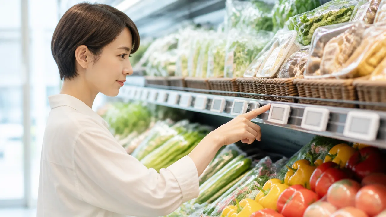 スーパーの電子値札で価格を一斉変更できる仕組みを解説