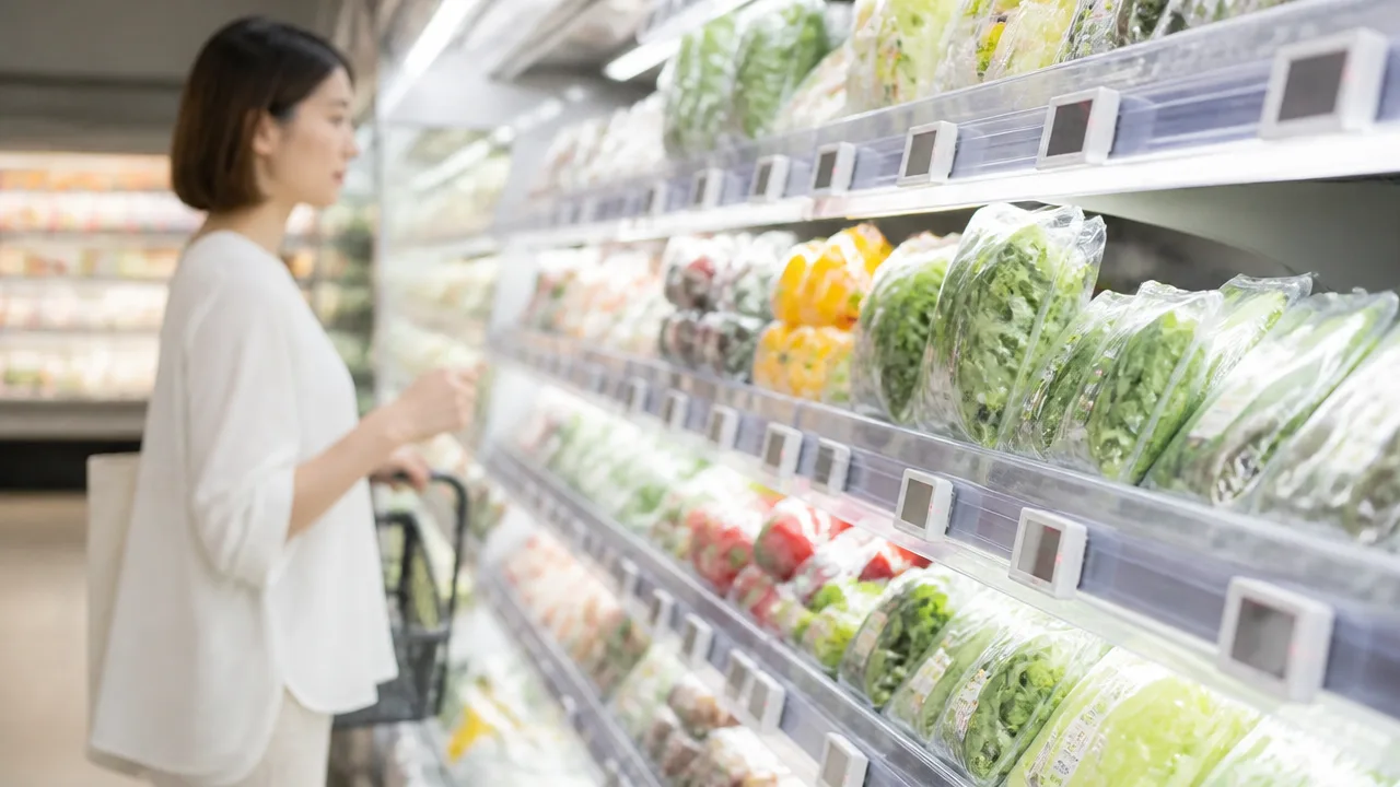 スーパーの電子値札で価格を一斉変更できる仕組みを解説