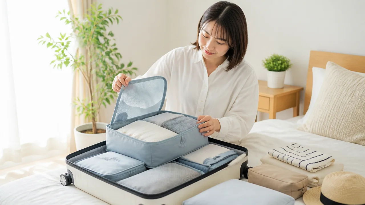 旅行用圧縮ポーチと圧縮袋の違いは?服のシワ・圧縮率・使い勝手を比較