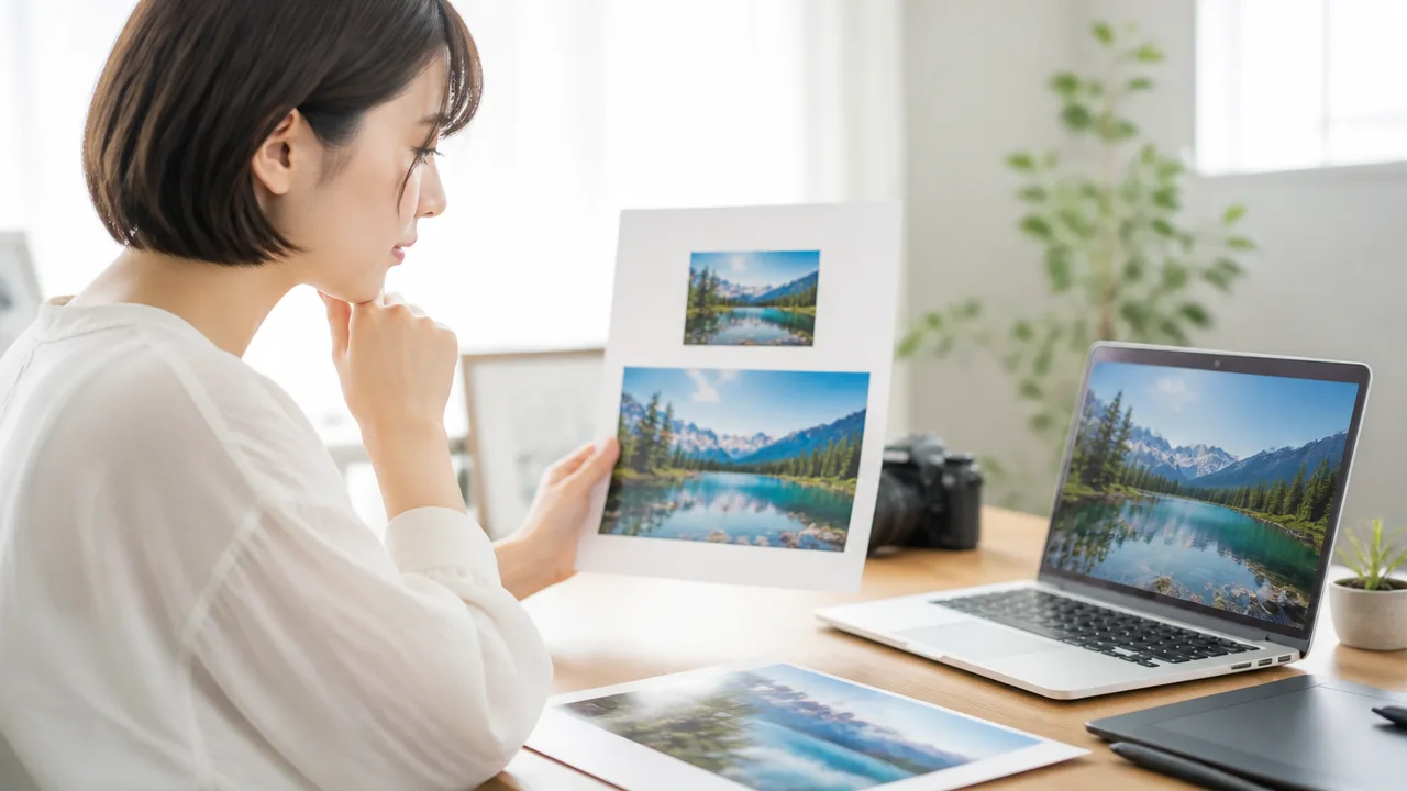 AI生成画像を印刷するとぼやけるのはなぜ？解像度と印刷サイズの関係