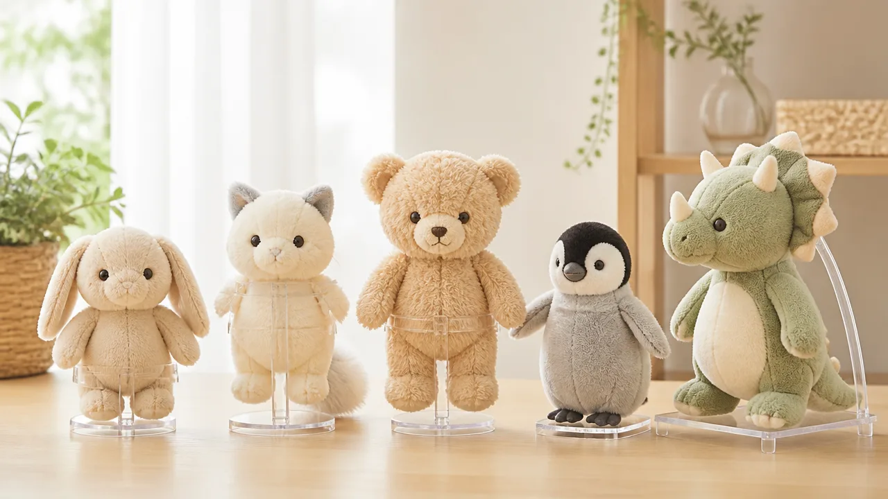 ぬい撮りでぬいぐるみを自立させる目立たないスタンドの選び方とコツ