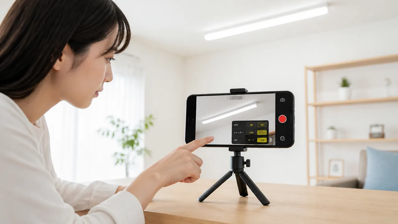 スマホでLED照明を撮ると縞模様が出るのはなぜ?原因と消し方を解説